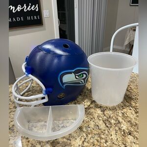 Seahawks Football Helmet Chip & Dip Snack Tray!